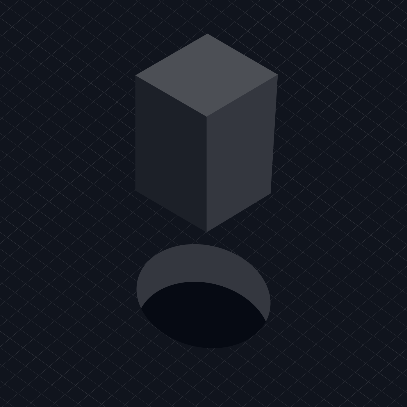 A square peg in a round hole illustration